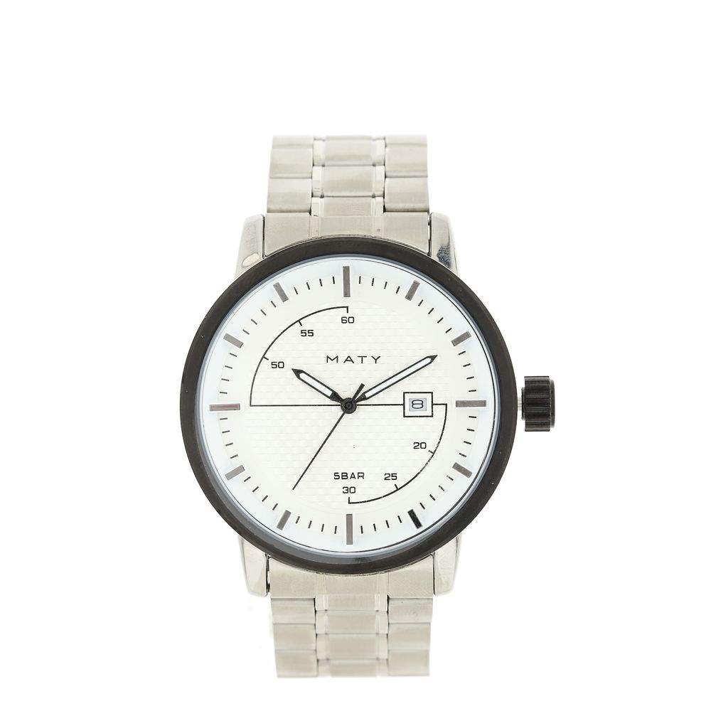 Verchroomd horloge - aanzicht 1