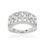 Bague MATY Or 750 blanc Diamants blancs - vue 1