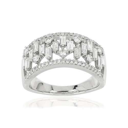 Bague MATY Or 750 blanc Diamants blancs