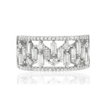 Bague MATY Or 750 blanc Diamants blancs - vue 3