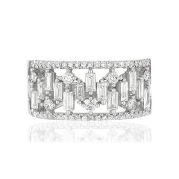 Bague MATY Or 750 blanc Diamants blancs
