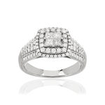 Bague MATY Or 750 blanc Diamants blancs - vue 1
