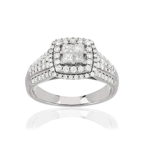 MATY ring 750 white gold White diamonds