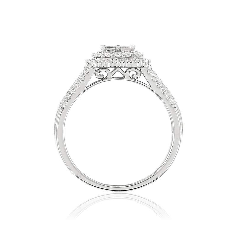 Bague MATY Or 750 blanc Diamants blancs - vue 2