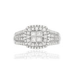 Bague MATY Or 750 blanc Diamants blancs - vue 3