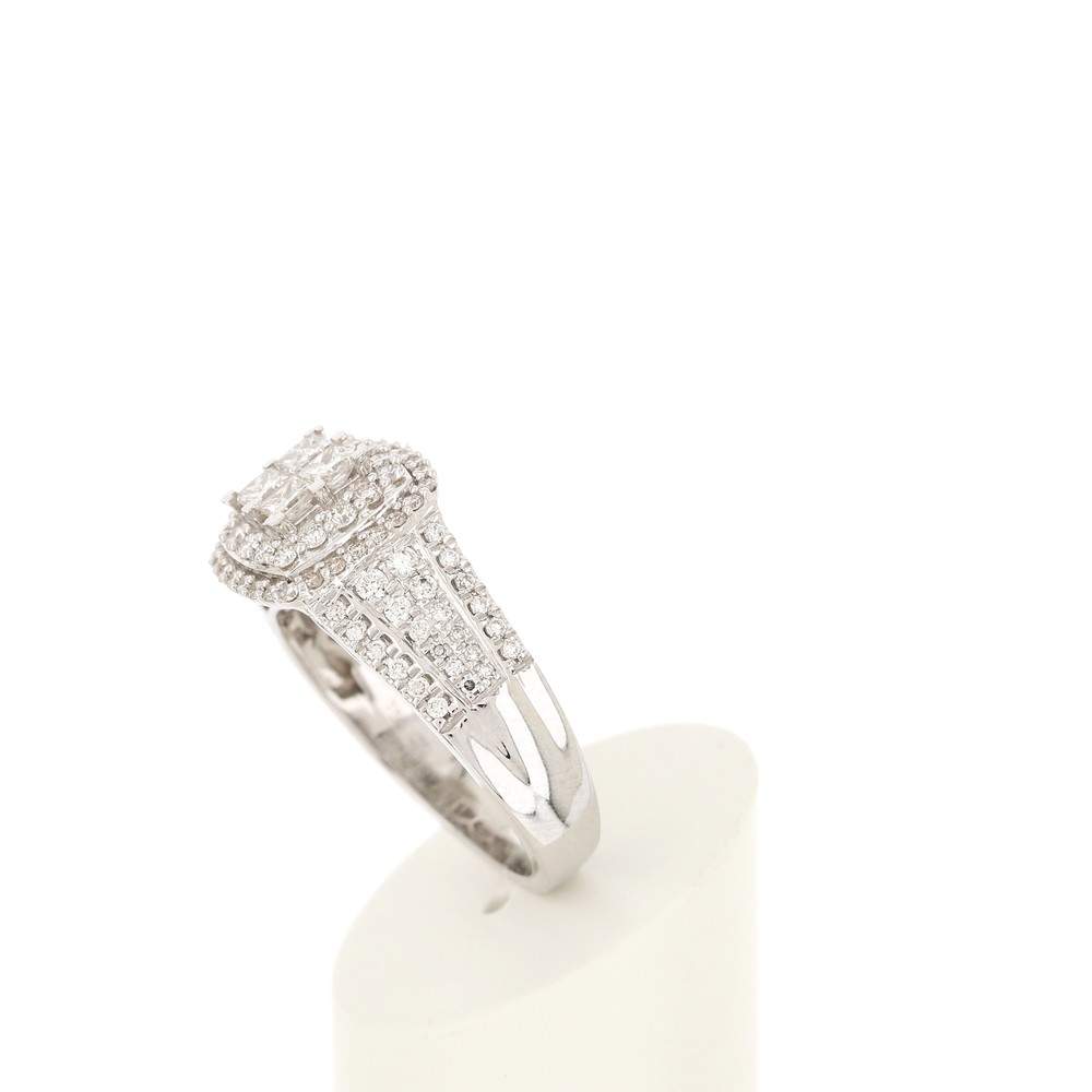 Bague MATY Or 750 blanc Diamants blancs - vue 5