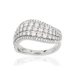 Bague MATY Or 750 blanc Diamants blancs - vue 1