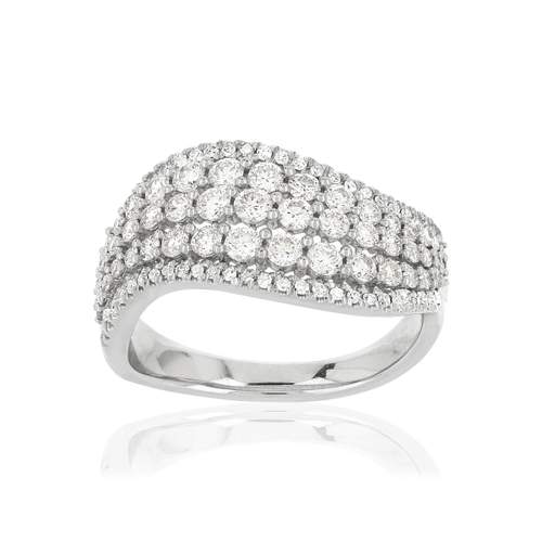Bague MATY Or 750 blanc Diamants blancs