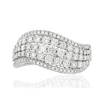 Bague MATY Or 750 blanc Diamants blancs - vue 3