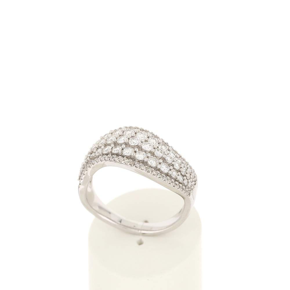 Bague MATY Or 750 blanc Diamants blancs - vue 2