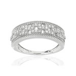 Bague MATY Or 750 blanc Diamants blancs - vue 1