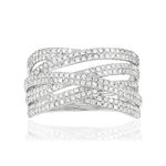 Bague MATY Or 750 blanc Diamants blancs - vue 3