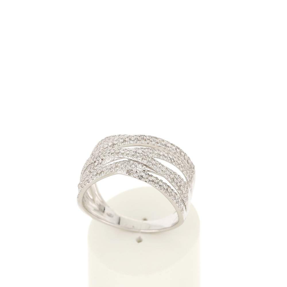 Bague MATY Or 750 blanc Diamants blancs - vue 2