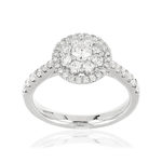 Bague MATY Or 750 blanc Diamants H/P1 blancs - vue 1