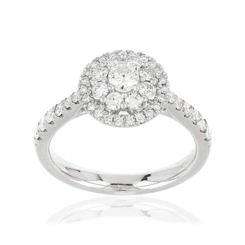 Bague MATY Or 750 blanc Diamants H/P1 blancs