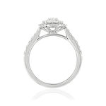 Bague MATY Or 750 blanc Diamants H/P1 blancs - vue 2