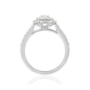 Bague MATY Or 750 blanc Diamants H/P1 blancs