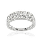 Bague MATY Or 750 blanc Diamants blancs - vue 1