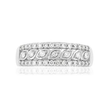 Bague MATY Or 750 blanc Diamants blancs