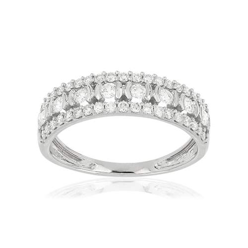 Bague MATY Or 750 blanc Diamants blancs