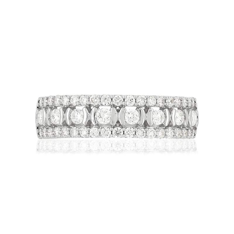 Bague MATY Or 750 blanc Diamants blancs - vue 3