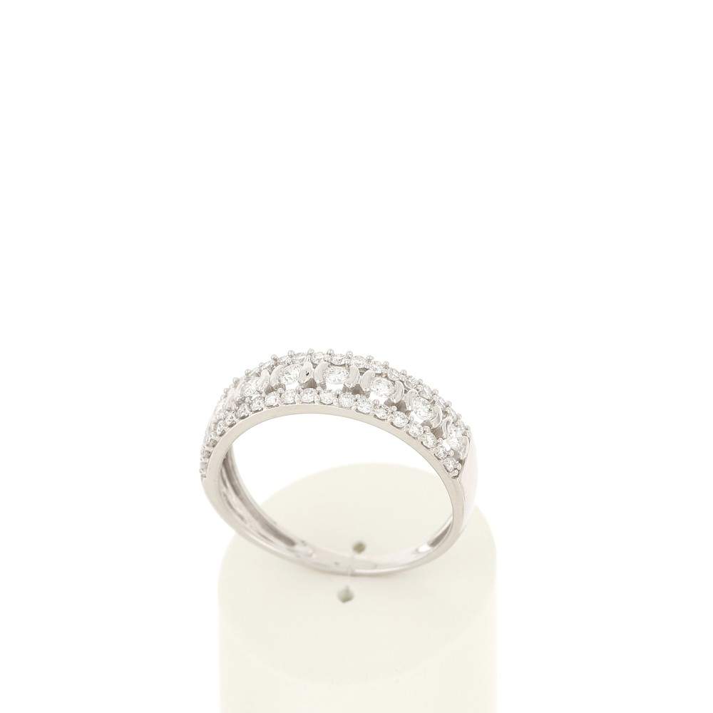 Bague MATY Or 750 blanc Diamants blancs - vue 2