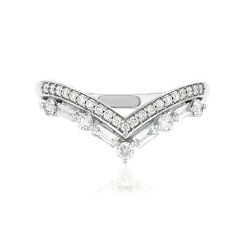 Bague MATY Or 750 blanc Diamants blancs