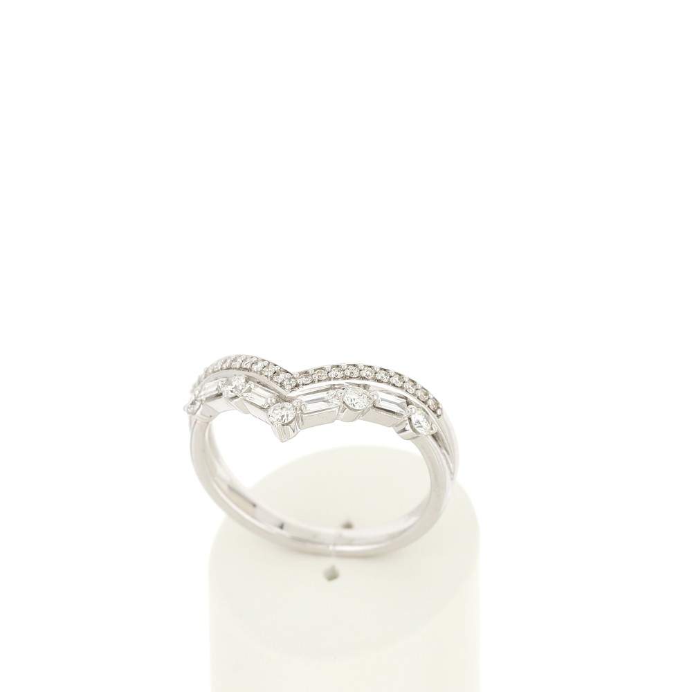 Bague MATY Or 750 blanc Diamants blancs - vue 2