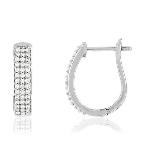 Earrings MATY 750 white gold Diamonds
