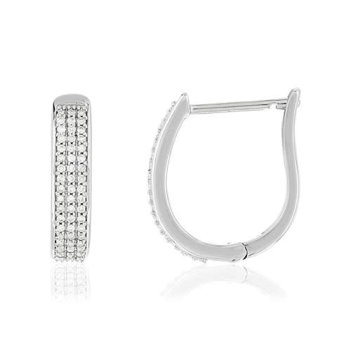 Oorbellen MATY 750 witgoud Diamanten