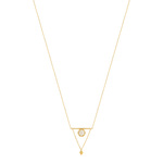 Collier MATY Doré Quartz 45 cm - vue 1