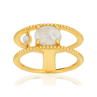 Bague MATY Dorée Quartzs