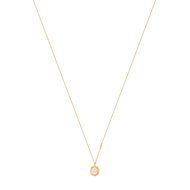 Collier MATY Doré Quartz 45 cm