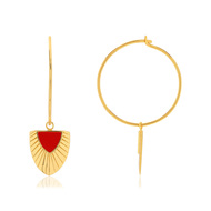 Créoles MATY Dorées émail