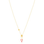 Collier MATY Doré émail 45 cm - vue 1