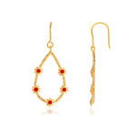 Boucles d'oreilles MATY Or 375 jaune laque - vue 1