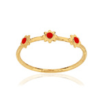 Bague MATY Or 375 jaune laque - vue 1