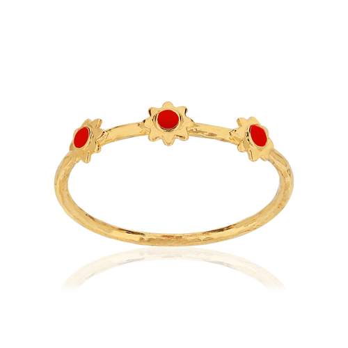 Bague MATY Or 375 jaune laque