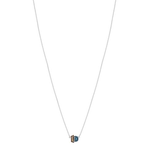 Necklace MATY Gold 375 white gemstones 43 cm