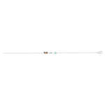 Bracelet souple MATY Or 375 blanc pierres fines - vue 1