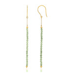Boucles d'oreilles MATY Or 375 jaune Amazonites - vue 1