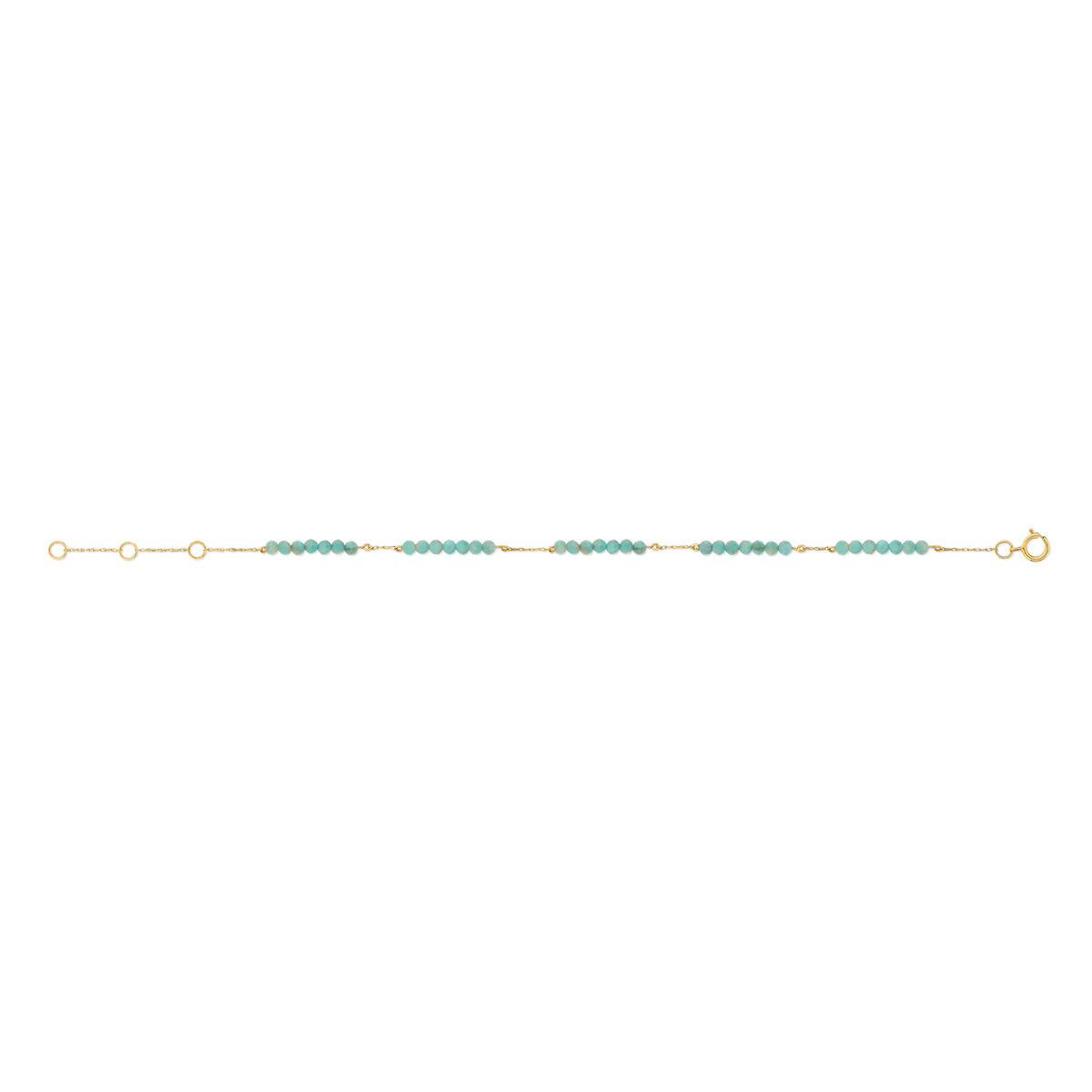 Bracelet MATY Or 375 jaune Amazonites - vue V1