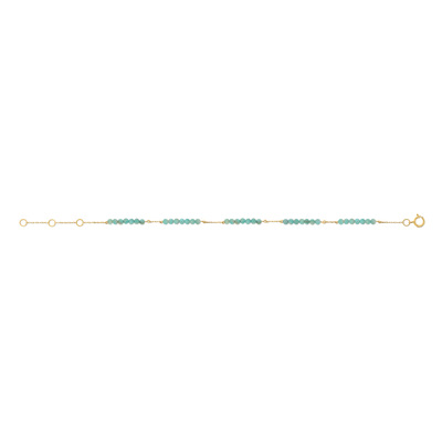 Bracelet MATY Or 375 jaune Amazonites - vue V1