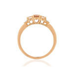 Bague MATY Or 375 2 tons Diamants et Morganites - vue 2