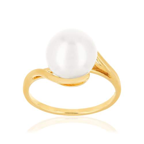 Bague MATY Or 375 jaune Perle de culture de Chine