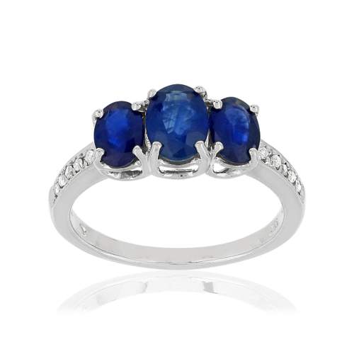 Bague MATY Ors 750 Saphirs et Diamants