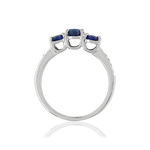 Bague MATY Ors 750 Saphirs et Diamants - vue 2