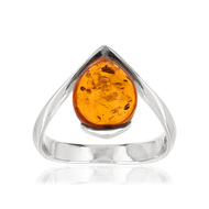 Bague MATY Argent 925 Ambre