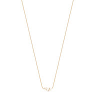 Collier MATY plaqué or rose perles zirconias