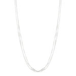 Collier argent 925 triple rang 45 cm - vue 1